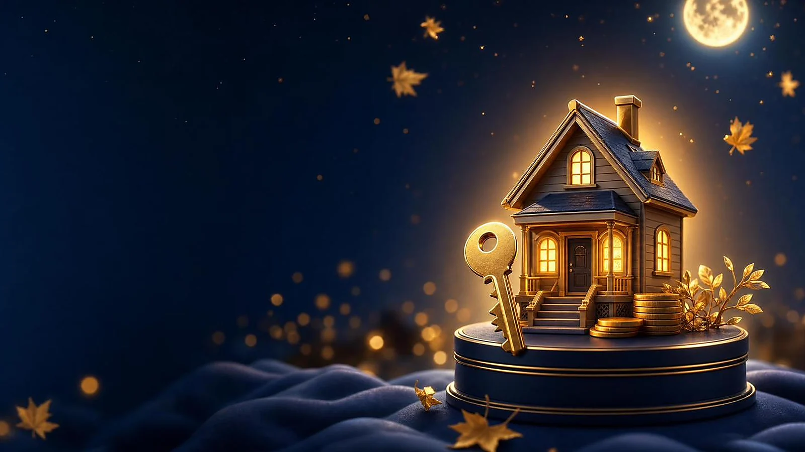 FHSA in Canada — illustration of a glowing golden first home and key under a protective light, tax-free first-home savings held in a segregated fund contract